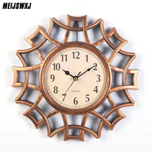 10 pulgadas Reloj de pared abstracto nórdico Vintage Numeral geométrico Reloj de pared cuarzo Mordern diseño de hogar suministros decorativos de pared