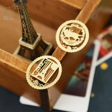 20 шт./компл. мультфильм Животные в форме мини золотая металлическая Закладка Бумага зажим кавайные канцелярские школьные канцелярские принадлежности Эсколар