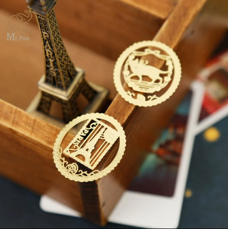 

20Pcs/set Cartoon Animals Shaped Mini Gold Bookmark Metal Paper Clip Kawaii Stationery School Office Supply Escolar Papelaria