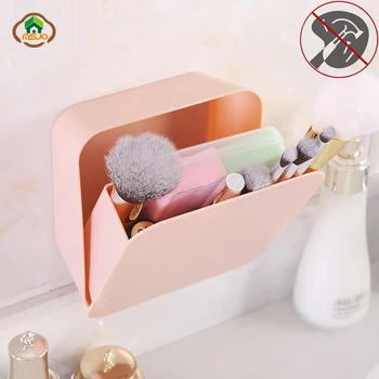 

Msjo Makeup Box Organizer On Wall Shelf Plastic Make Up Box For Office Sundries Cosmetic Drawer Container Home Organizer Box