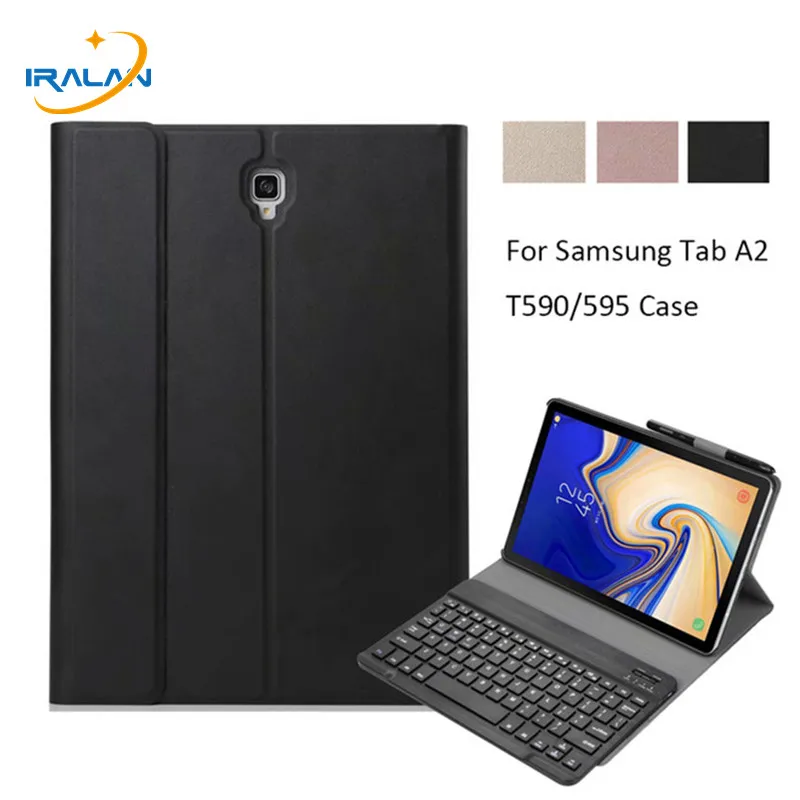 

Tablet Case For Samsung Galaxy Tab A 10.5 2018 SM T590 T595 T597 Detachable Bluetooth Keyboard Cover With Pencil Holder+Film+Pen
