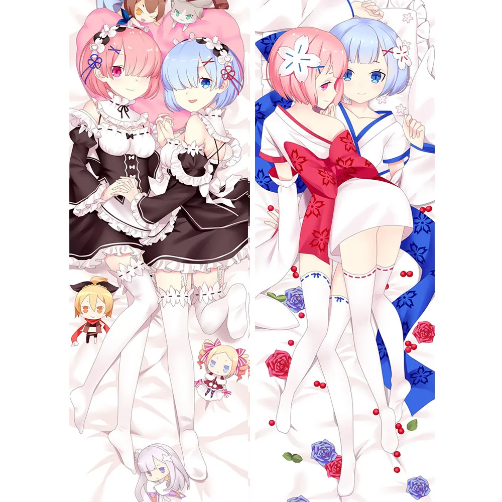 Re:Zero Аниме дакимакура новая наволочка Re Life в другом мире от Zero войлока Эмилия