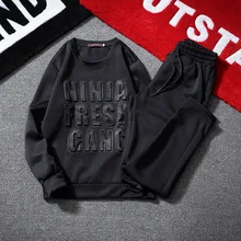 Весенние новые мужские спортивные костюмы из 2 предметов, толстовки+ штаны, верхняя одежда, мужской спортивный костюм, повседневные мужские спортивные костюмы с круглым вырезом MQ505