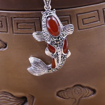 

S925 Sterling Silver Pendant Silver Inlaid natural pendant jewelry