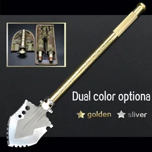 New Design High Hardness Portable Aluminium Handle Multifunctional Shovel Camping Outdoor Survival Folding Military Spade Tool