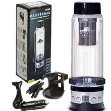 12 в 24 в 75 Вт Автомобильный Электрический чайник 280 мл чашка с автоматическим нагревом чашка с подогревом для путешествий нагреватель горячей воды для кофе чая кружка черный/серебристый