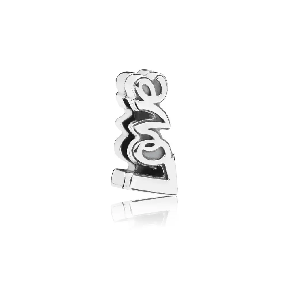 

2018 New 100% 925 Sterling Silver Original Reflexions Love Silicone Clip Beaded For Women 1:1 Copy Fashion Jewelry Gift