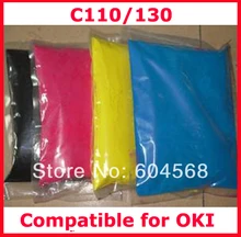 High quality color toner powder compatible for OKI C110/C130 Free shipping