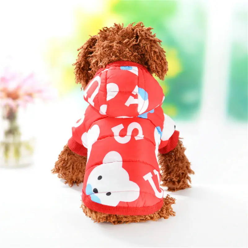 

Winter Warm Pet Dog Clothes Hoodie Small Dog Sweaters Coats Cotton Puppy Clothing Outfit for Chihuahua
