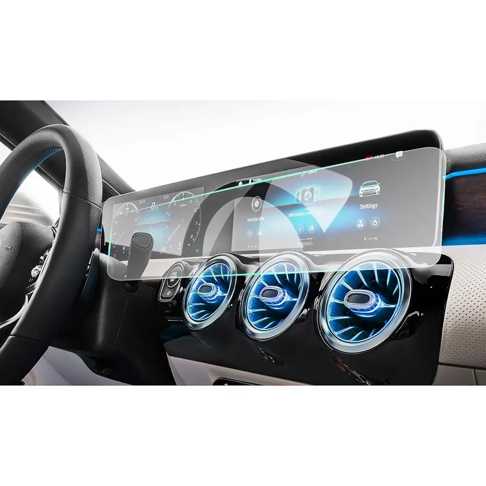 #*Cheap RUIYA full screen protective film for Mercedes Benz A Class W177 V177 10.25inch navigation screen,9H tempered glass protector