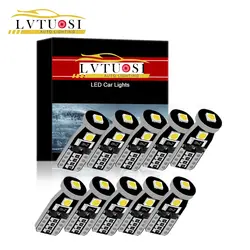 LVTUOSI 3 SMD W5W светодиодный T10 194 168 светодиодные лампы для автомобиля холодный белый Светодиодный удара 3030 12 V Чтение свет купола багажная лампа