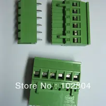 10 шт. шаг 5.08A 5,08 мм 6way/pin-код прямо-контактный Клеммная колодка Разъем вставные Тип 2EDCD-5.08A-2EDCR Зеленый горячая распродажа