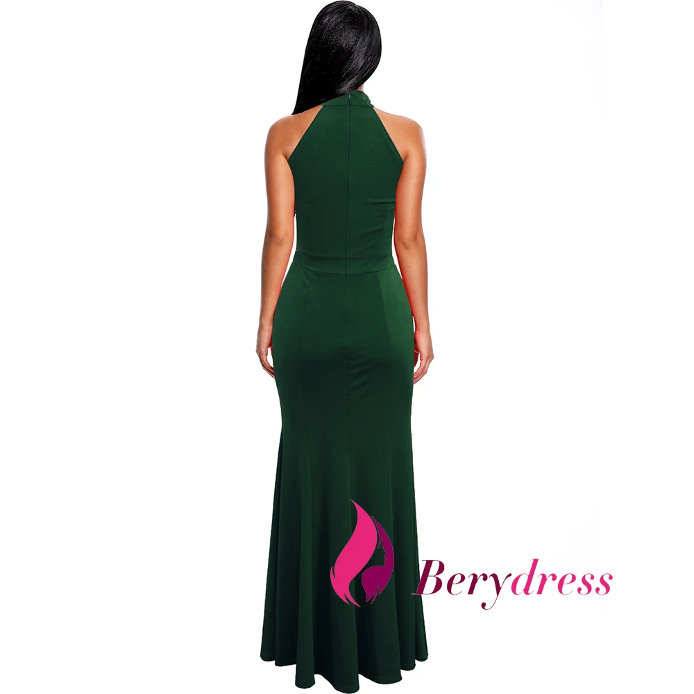 dark green dress back