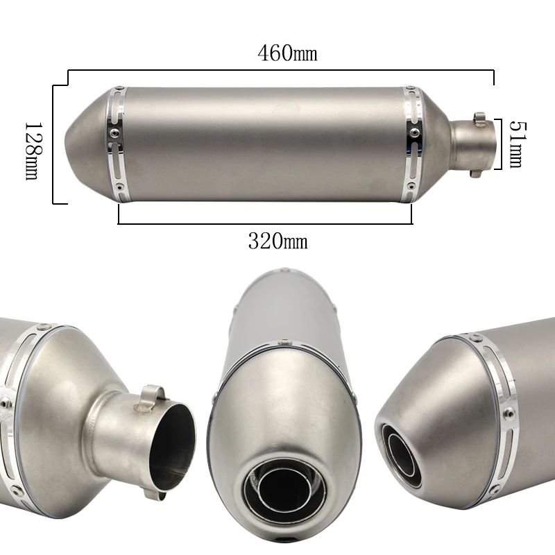 Alconstar-51 мм из нержавеющей стали для мотоцикла Akrapovic глушитель выхлопной трубы с DB Killer Escape Moto ДЛЯ CRF 230 CRF450R KX450