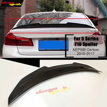 

For BMW F10 Carbon Fiber CF Trunk Spoiler Wing PSM Style 5 Series 520i 525i 530i 550i High Kick Big Rear Wing Spoiler 2010-2017