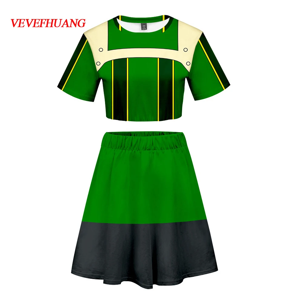 VEVEFHUANG Косплей животные моя геройская Академия боkuno Hero Asui Tsuyu костюмы бедра юбка