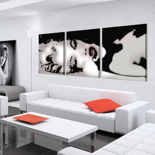 3 Panel Modern Oil Painting Home Decorative Art Picture Paint On 3 Panel Modern Oil Painting Home Decorative Art Picture Paint On Canvas Prints Y Marilyn