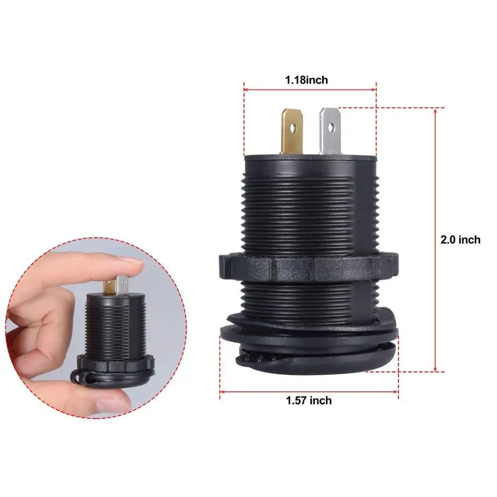 Chenes 20 шт красный цвет 4.2A USB Автомобильное зарядное устройство на 12 В/24 В для