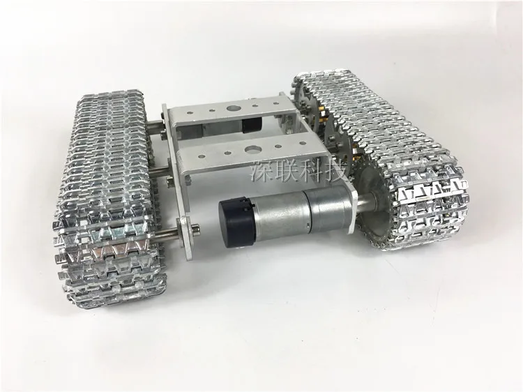 

all Metal aluminium Robot Tank Platform metal Track Chassis DIY kit strong
