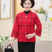 Мама среднего возраста, осеннее пальто, короткое, 40 лет, 50 женщин среднего возраста пальто, темперамент, иностранный стиль, стиль