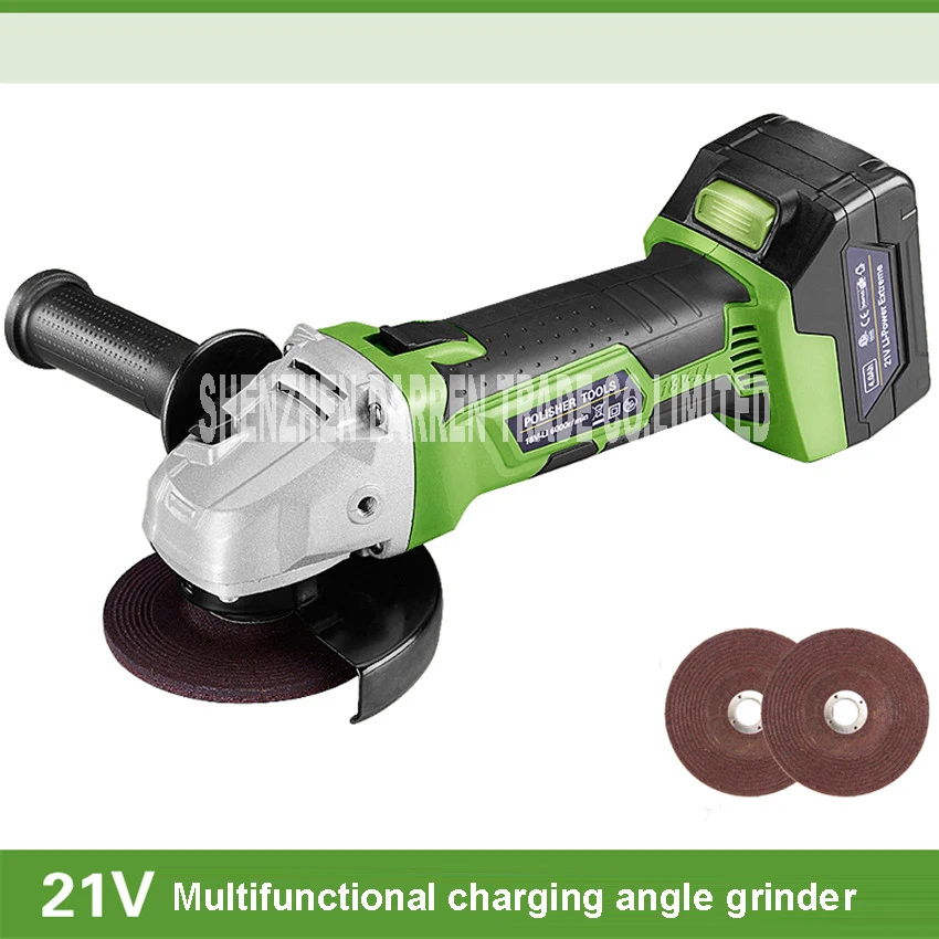 Charging angle grinder cordless dual action random orbital car polisher With battery charger 21v   6000rpm  100mm Millstone