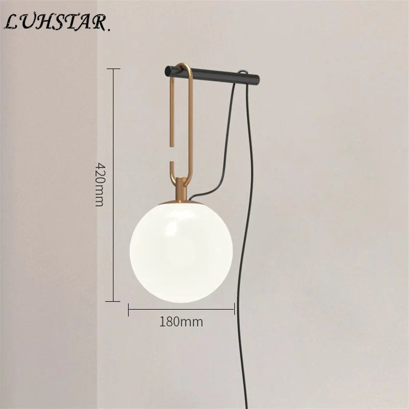 جدار ديكور وحدة إضاءة LED جداريّة مصباح الحديثة بسيط المنزل ديكو ضوء الجدار الزجاجي المعيشة غرفة نوم أباجورة الحمام الغرور تركيب المصابيح