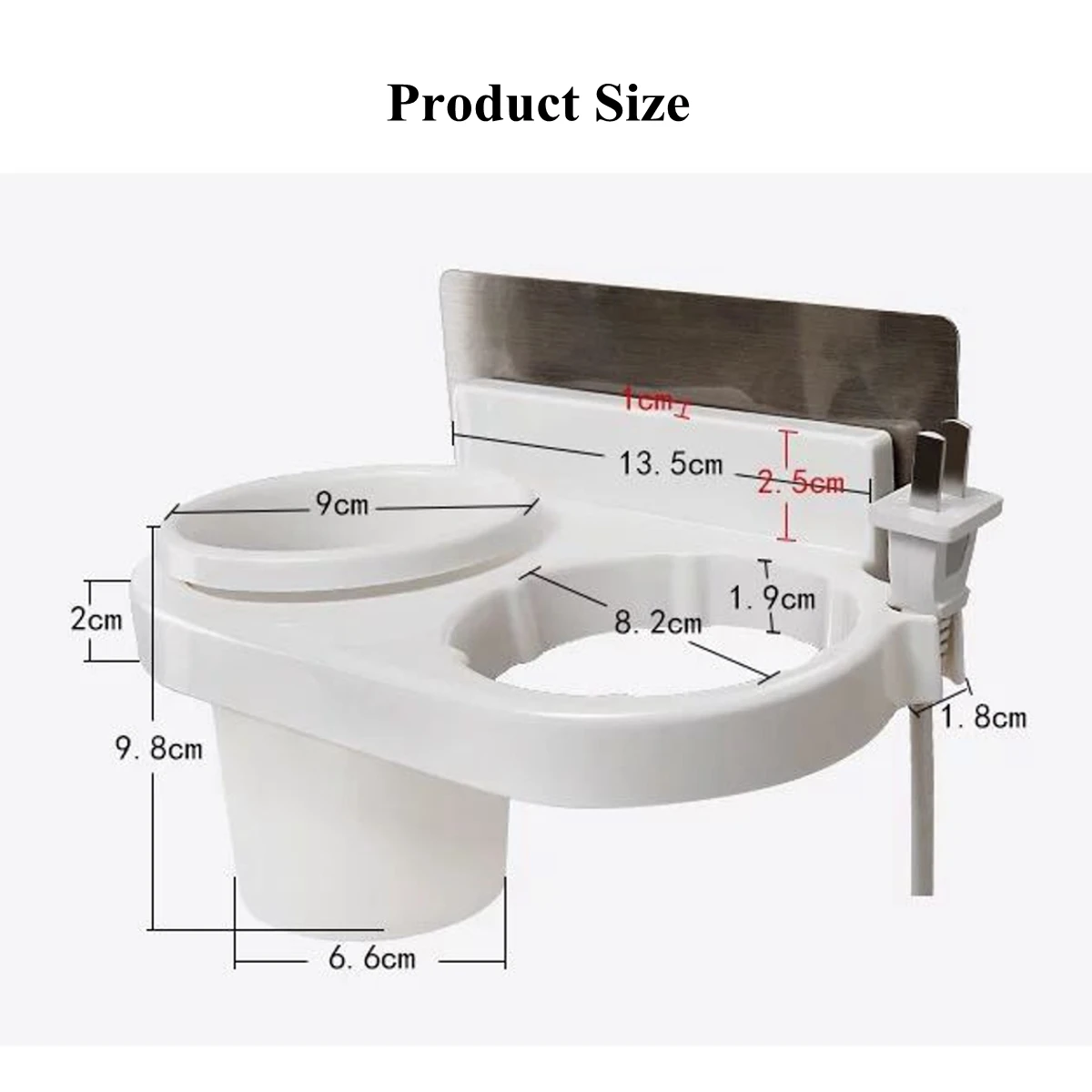 مجفف الشعر رف مشط حامل الحمام التخزين المنظم الذاتي لاصق الحائط حامل للشامبو مستقيم