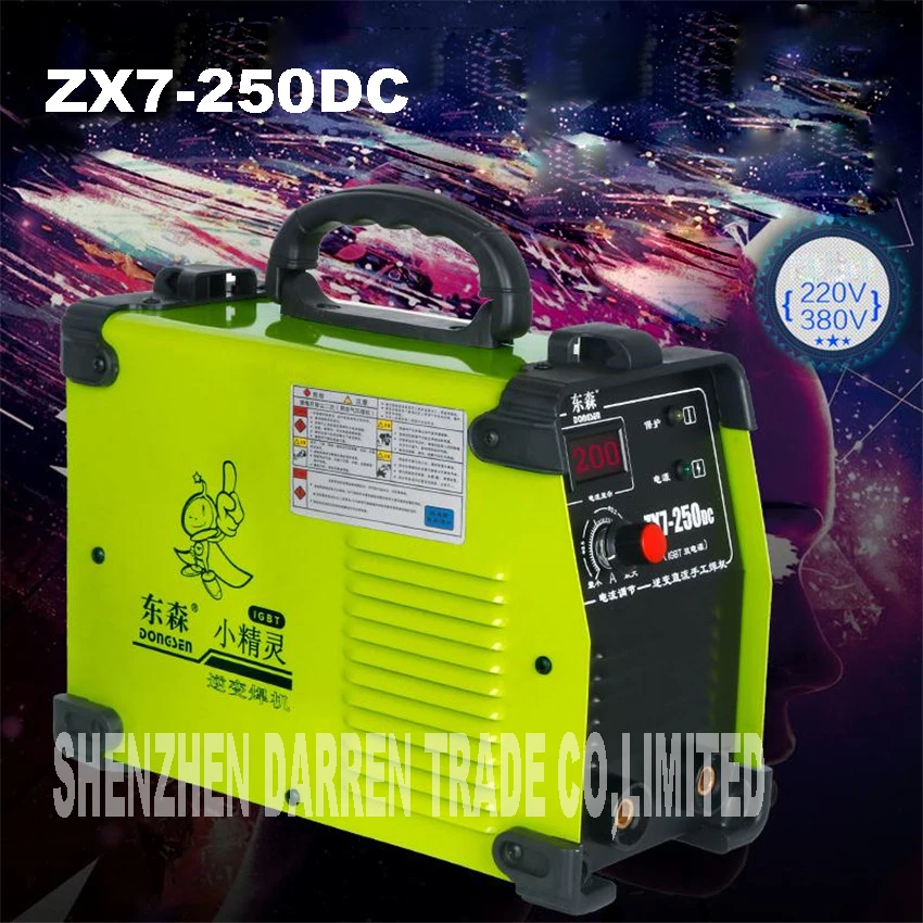 Новый портативный 220/380 v двойной Напряжение IGBT инвертор сварочный аппарат ZX7
