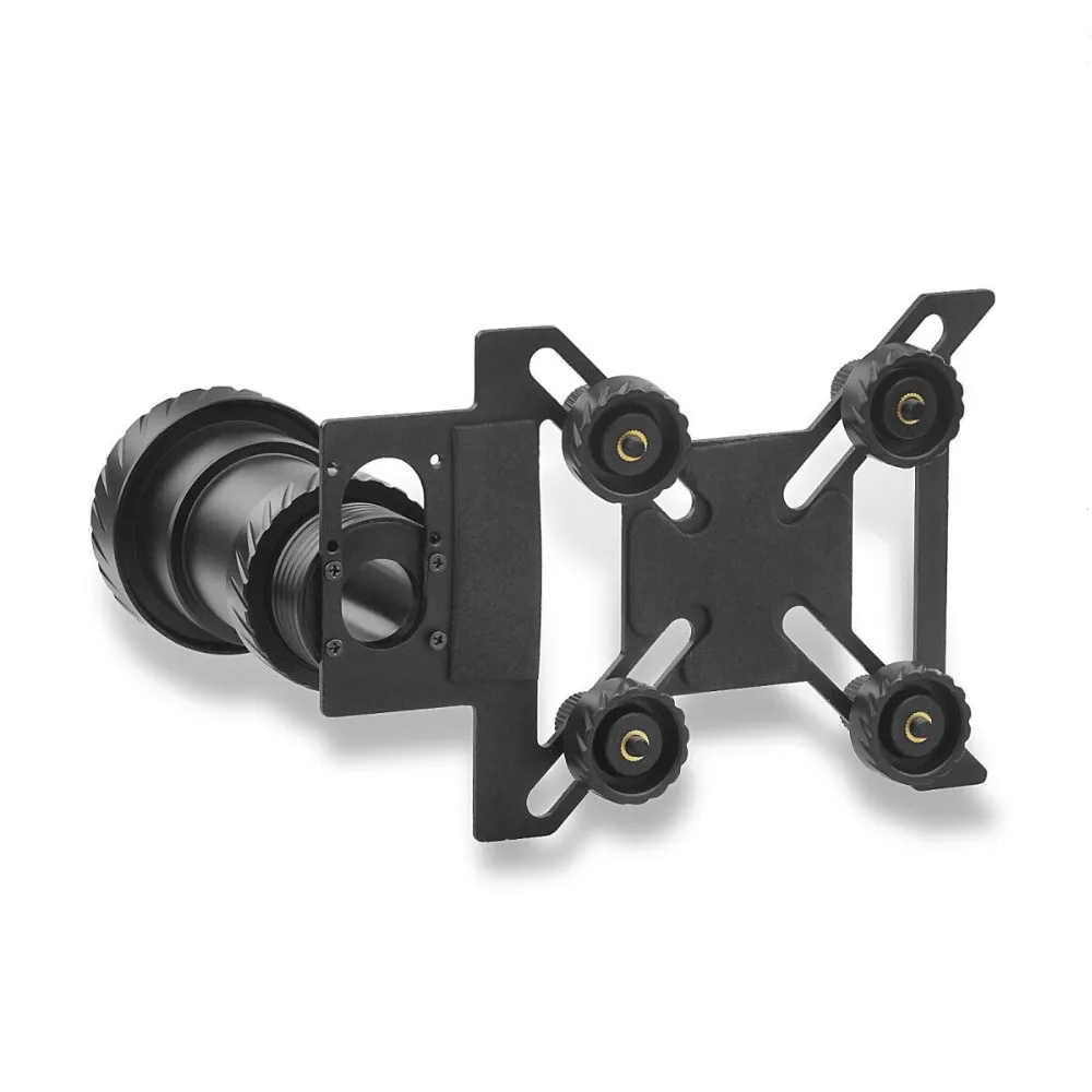 Universal Discovery Aluminium Alloy Anti-Slip Clip Scope Phone Mount Adapter for 38-48mm Eyepiece Spotting Scopes & Telescope