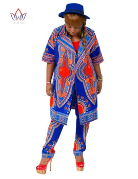 

Summer 2 Piece Set Pants And Crop Top Plus Size Women African Clothing Print Pants For Women Pants Set African Outfits BRW WY654