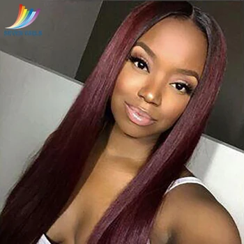 Sevengirls Peruvian 100% Virgin Hair 1B/99J Wigs Natural Hairline Available Glueless Full Lace Human Hair Wigs Free Shipping free shipping wigs