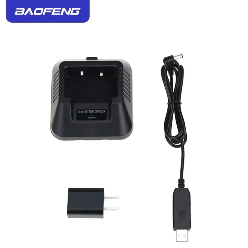 Оригинальный Baofeng UV 5R Walkie Talkie литий ионный аккумулятор настольное зарядное