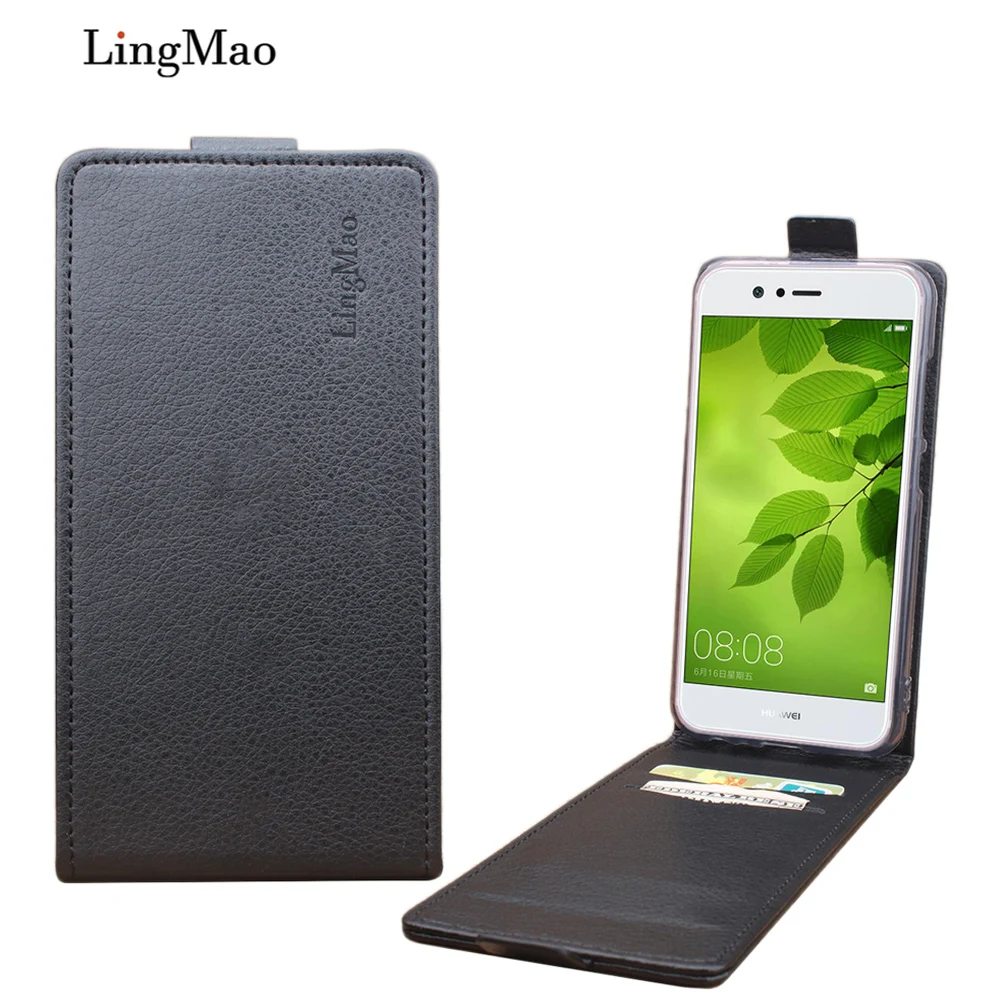 Aliexpress.com : Buy Litchi Grain Leather Case For Huawei Nova 2 Case ...