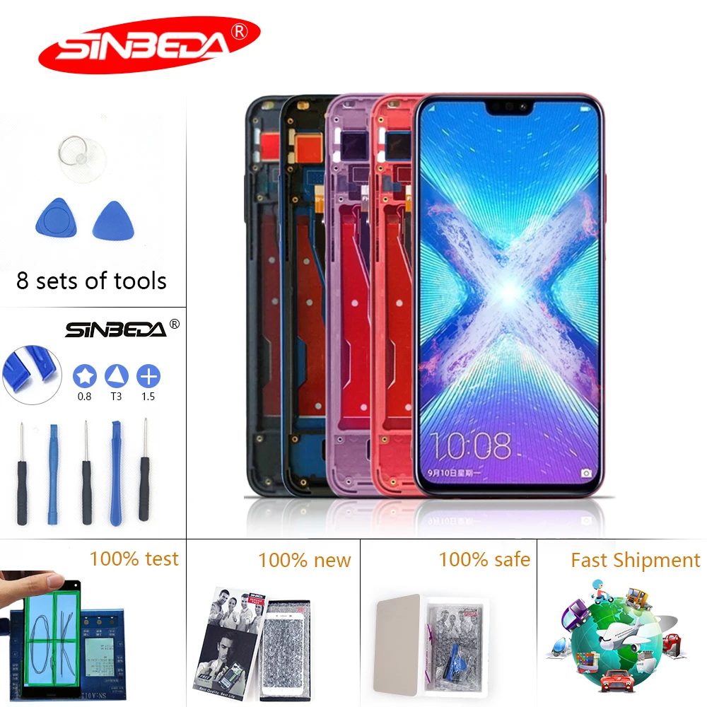 

6.5"Sinbeda IPS for Huawei Honor 8X LCD Display Touch Screen Digitizer Assembly for Honor 8X Display Screen