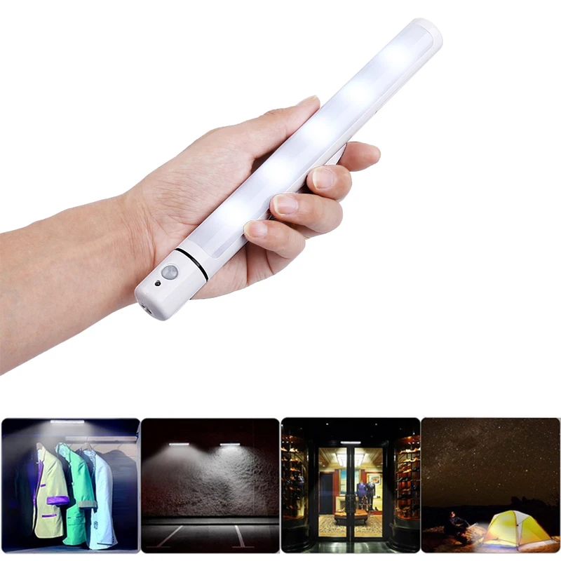 Goedkoop Auto sensing Nachtlampje LED Human Motion Sensor Body LED Kast Verlichting Wandlamp met Magnetische Voor Kid Slaapkamer garderobe