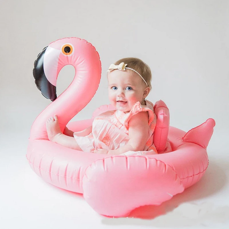 

Baby Swimming Ring Dount Seat Inflatable Flamingo Swan Pool Float Baby Summer Water Fun Pool Toy Kids Swimming in the pool