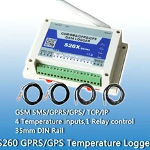 S260 Температура мониторинг и запись, Температура сигнализации для серверную. через GPRS TCP/IP, чтобы скачать исторические данные