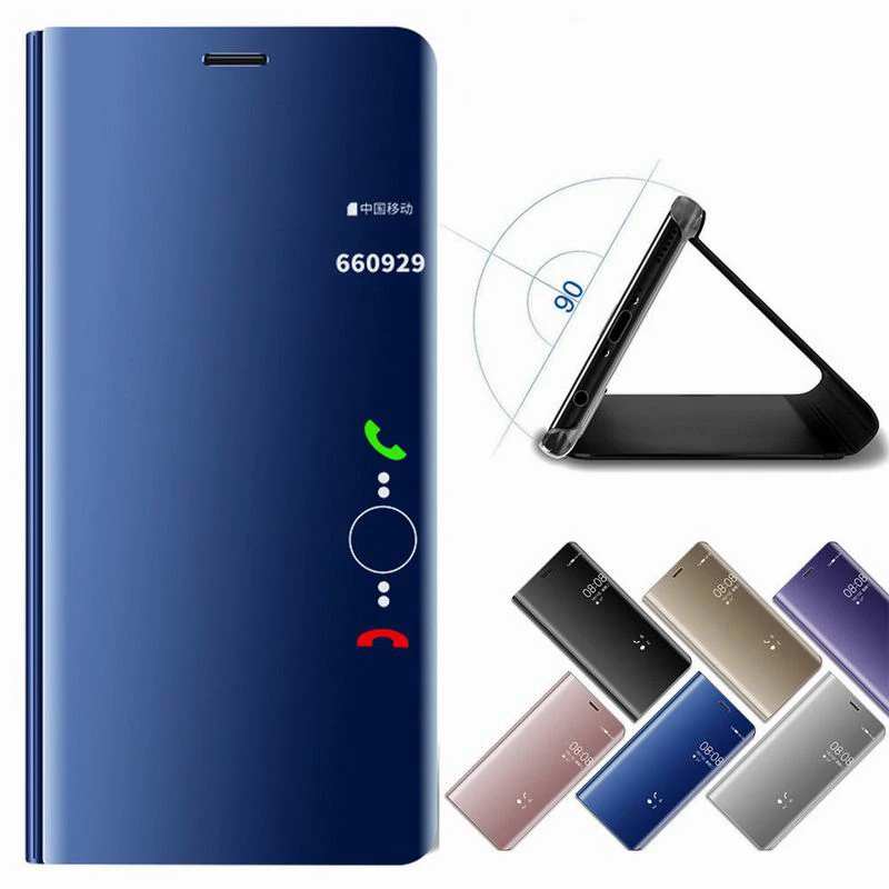 

Mirror Smart Case For Huawei P30 Mate 20pro Case Luxury Flip Stand Cover For Huawei P20 pro P30pro mate20 X Hard PC Cases Coque
