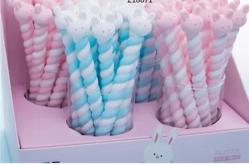

korea Sugar Rabbit style gel pen cute cartoon stationery prize kawaii office writing student pen needle pen black ink 0.5mm 48pc