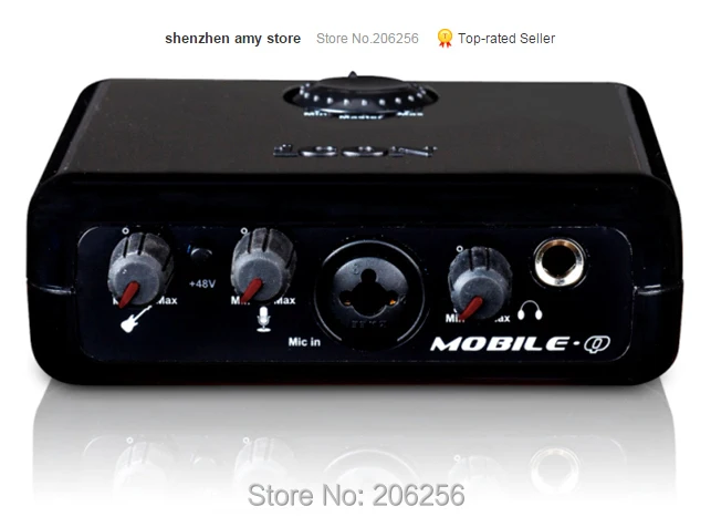 

New ICON Mobile Q external sound card K song recording guitar tune musical life package for Studio recording& music production