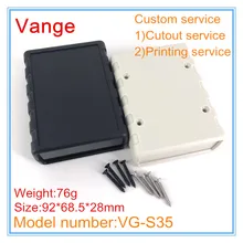 2 шт./лот, хорошее качество, инжекторный ABS пластиковый корпус, diy коробка 92*68,5*28 мм с винтами для электронного модуля