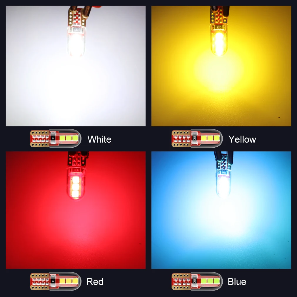 2 шт. Автомобильные светодиодные лампы T10 W5W WY5W 168 194 6SMD 3535|Сигнальная лампа| |