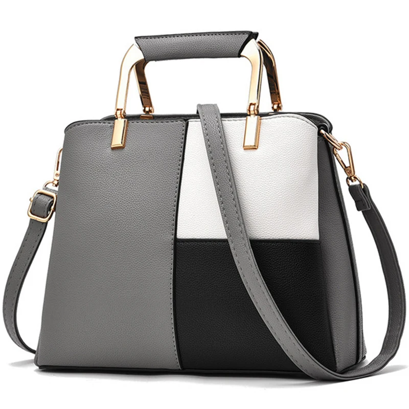 

Patchwork Handbag Ladies Leather Handbag Messenger Bag Ladies Shoulder Ladies Handbag