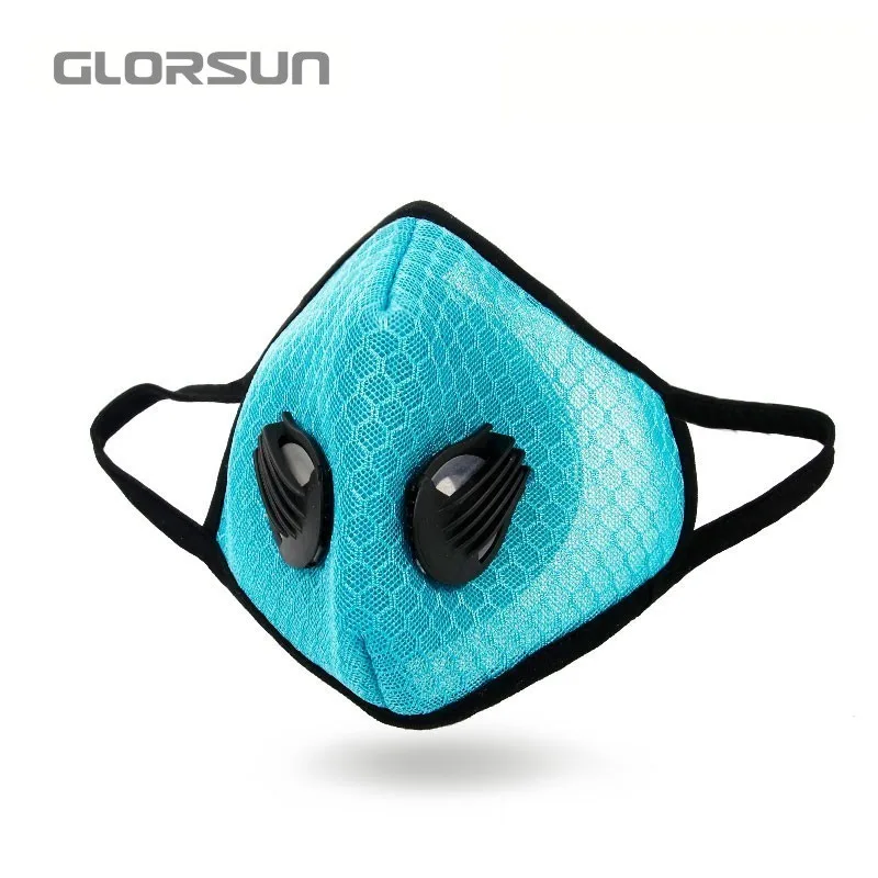

GLORSUN design n99 carbon filter anti smog dust face mask breathing pollution n95 respirator custom printed protective mesh mask