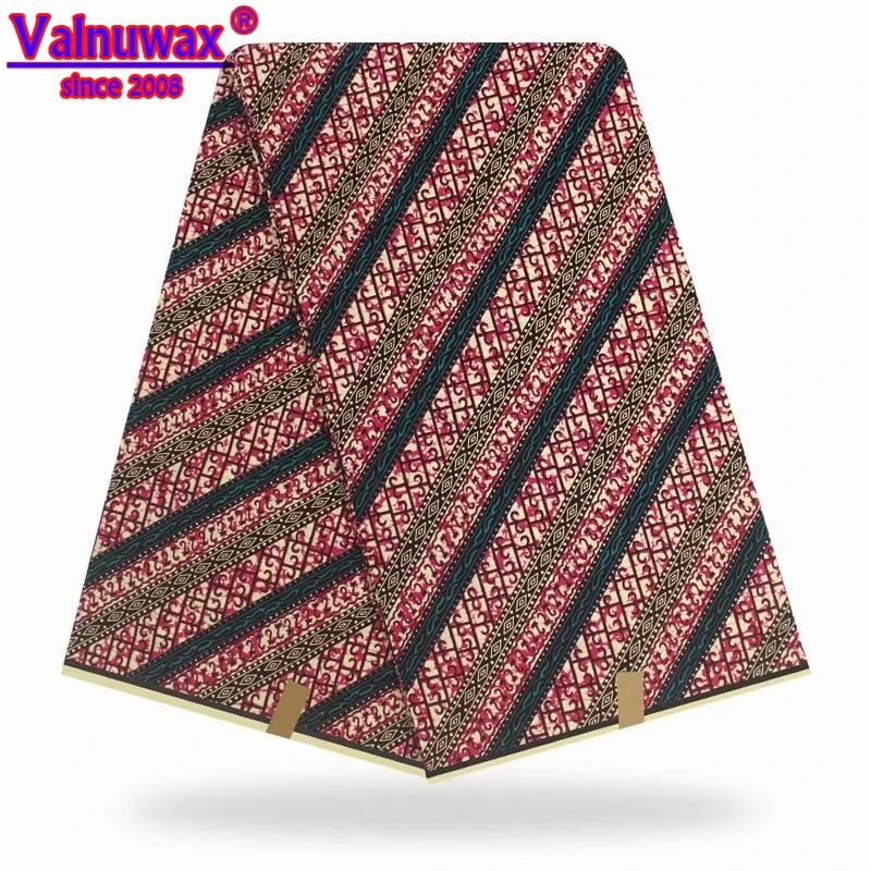 

2019 Hihg quality african ankara wax dutch wax hollandais veritable real wax cotton fabric 6 yards wedding gits for guests-YBGAQ