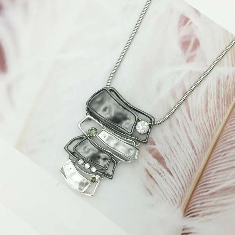 Модная подвеска в форме лестницы ожерелье Макси массивные ювелирные изделия хрустальное колье ожерелье Летний стиль