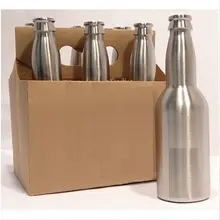 80 шт./лот 330 мл бутылка пива, нержавеющая сталь 304, стандартная бутылка пива, разливочное оборудование