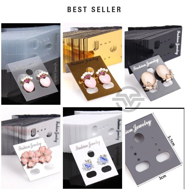 100pcs Fashion Plastic Multi Color Earring Packaging Card Jewelry