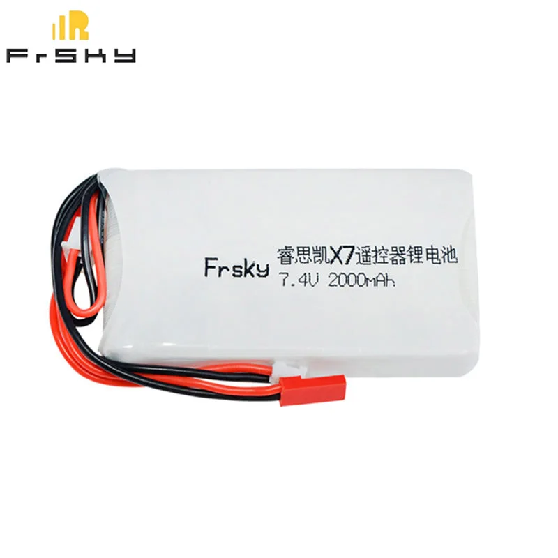 

7.4V 2S 2000mAh 8C Rechargeable Lipo Battery for Frsky ACCST Taranis Q X7 Transmitter Remote Controller Spare Part for RC Models