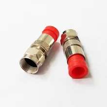 free shipping 50pcs RG59 compression connector f type compression connectors coaxial cable adapter satellite tv plug цена free shipping 50pcs RG59 compression connector f type compression connectors coaxial cable adapter satellite tv plug цены онлайн